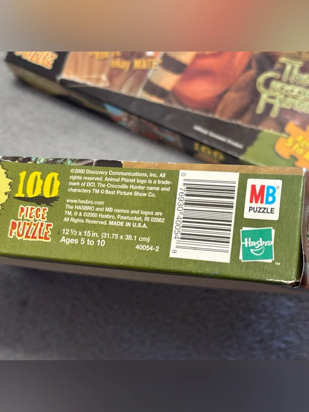 Lot 2 VTG The Crocodile Hunter Steve Irwin 100 Piece MB Puzzles Sealed New 2000